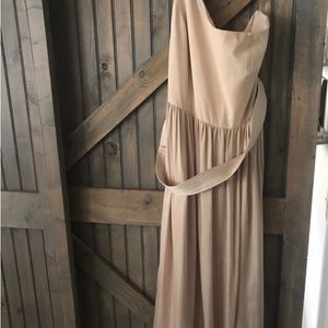 Vera Wang, champagne color (red dress to show what it looks like on). Size 22